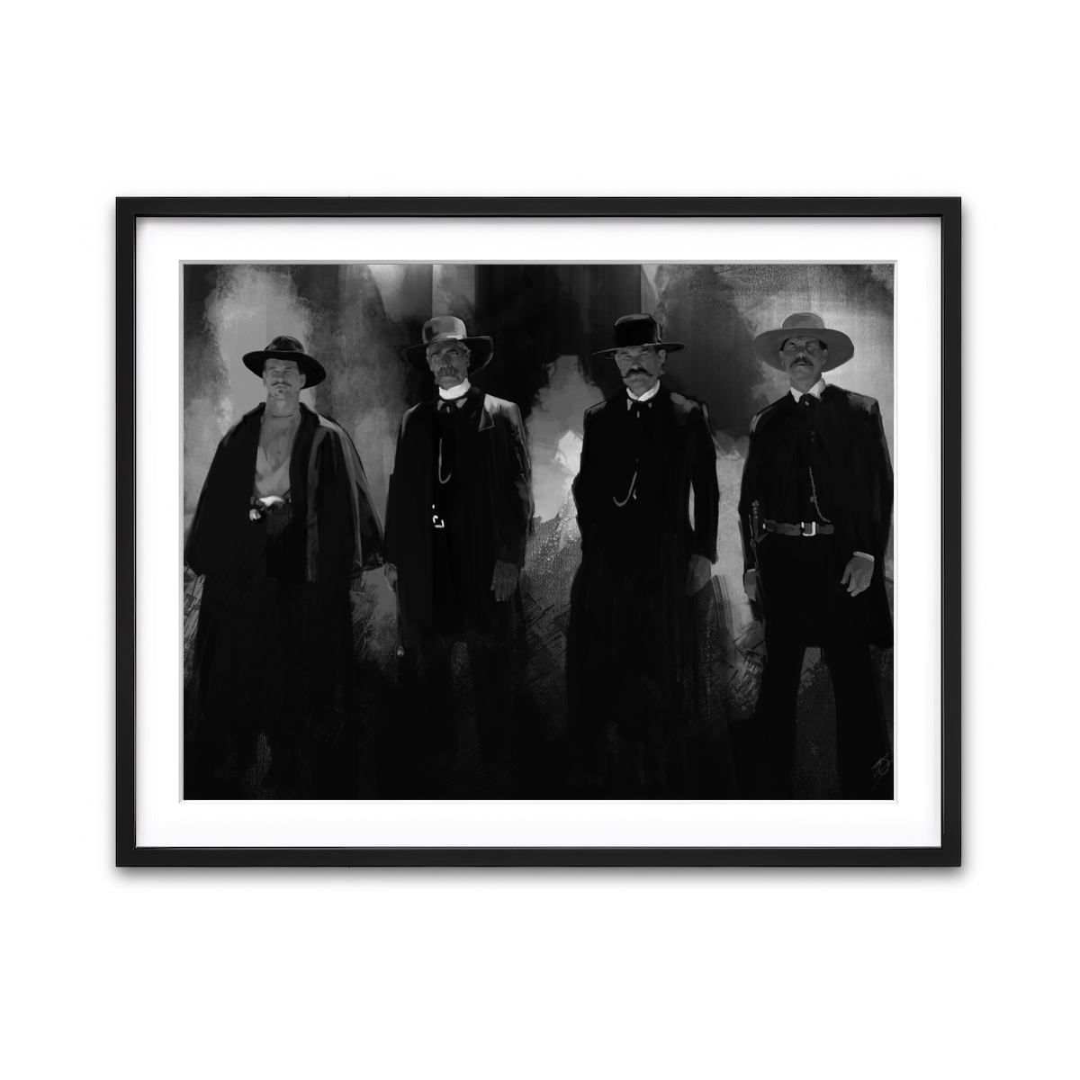 Framed Print 4x3 Black