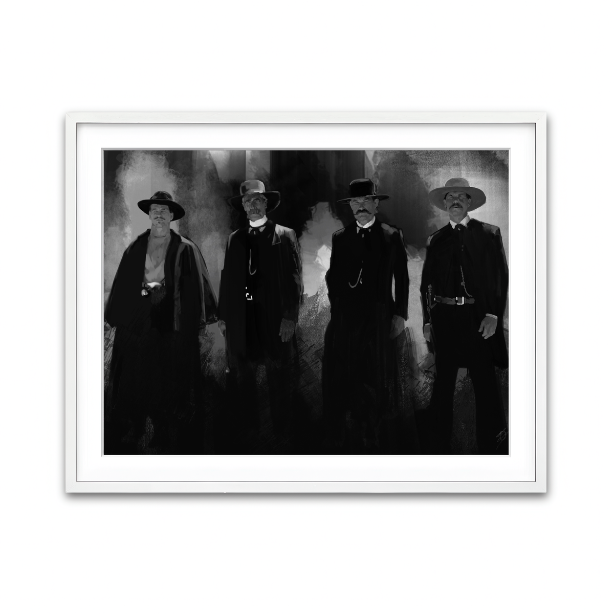 Framed Print 4x3 White
