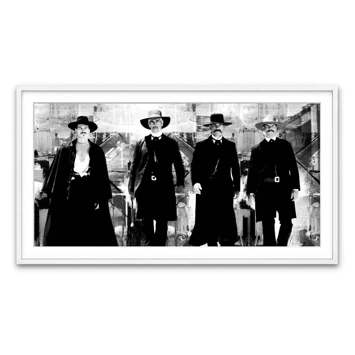 Framed Print 2x1 White