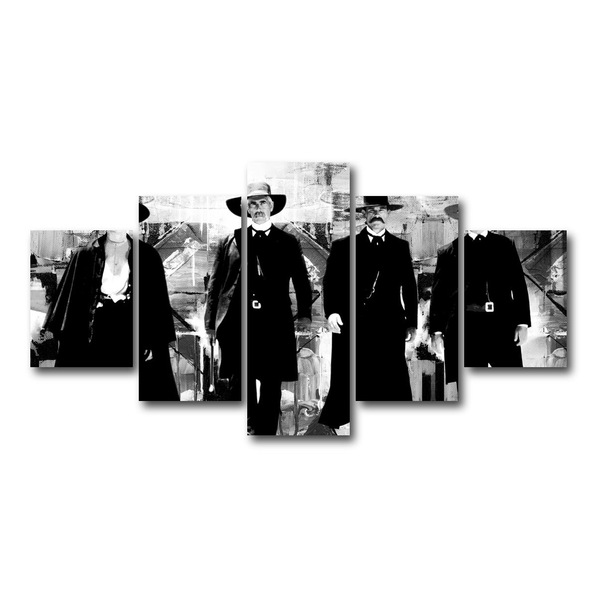 AUTO-MOCKUP WHITE | Tombstone Grayscale | 5 Piece | Gallery Wrap Canvas | group=5_short