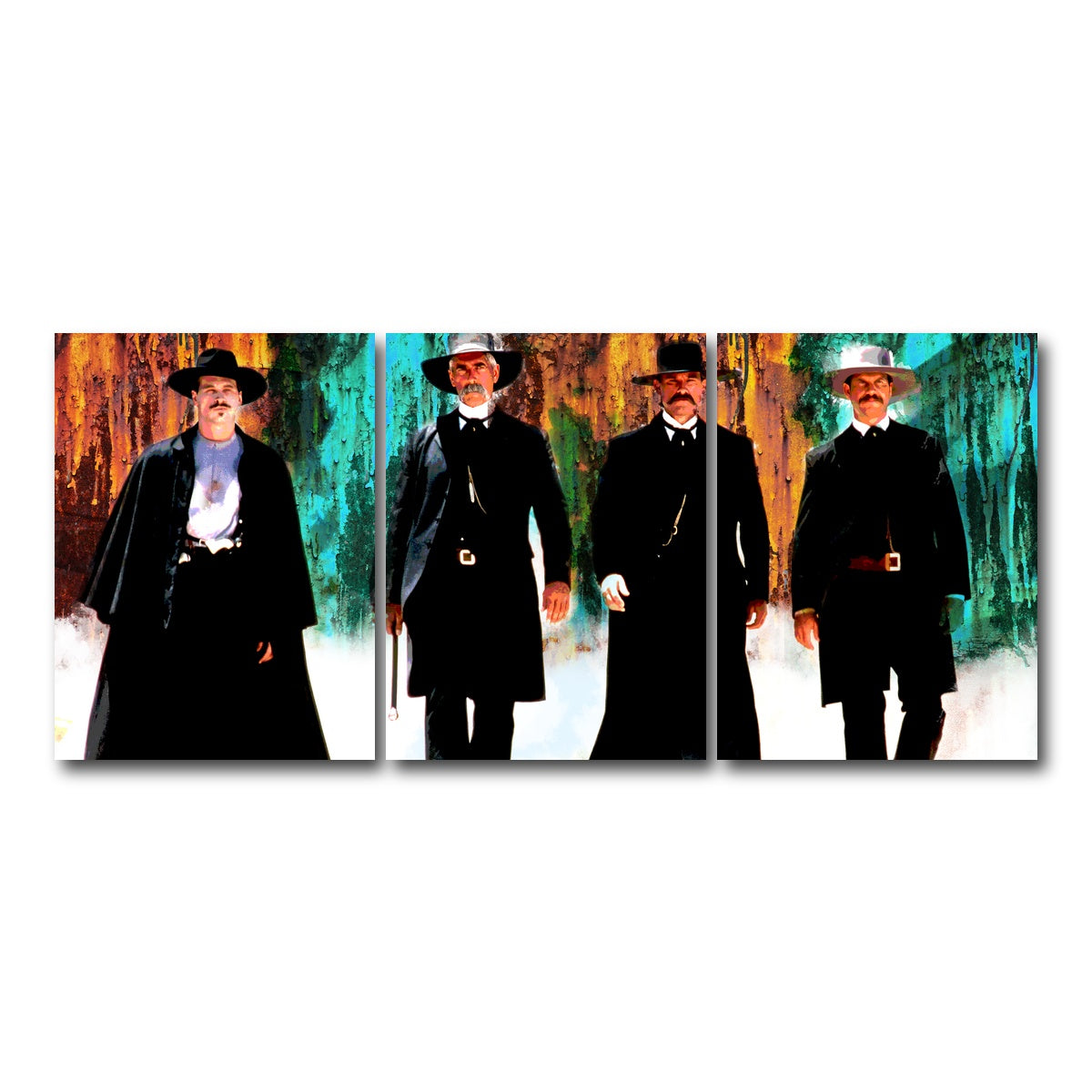 AUTO-MOCKUP WHITE | Tombstone Modern | 3 Piece | Gallery Wrap Canvas | group=18x24