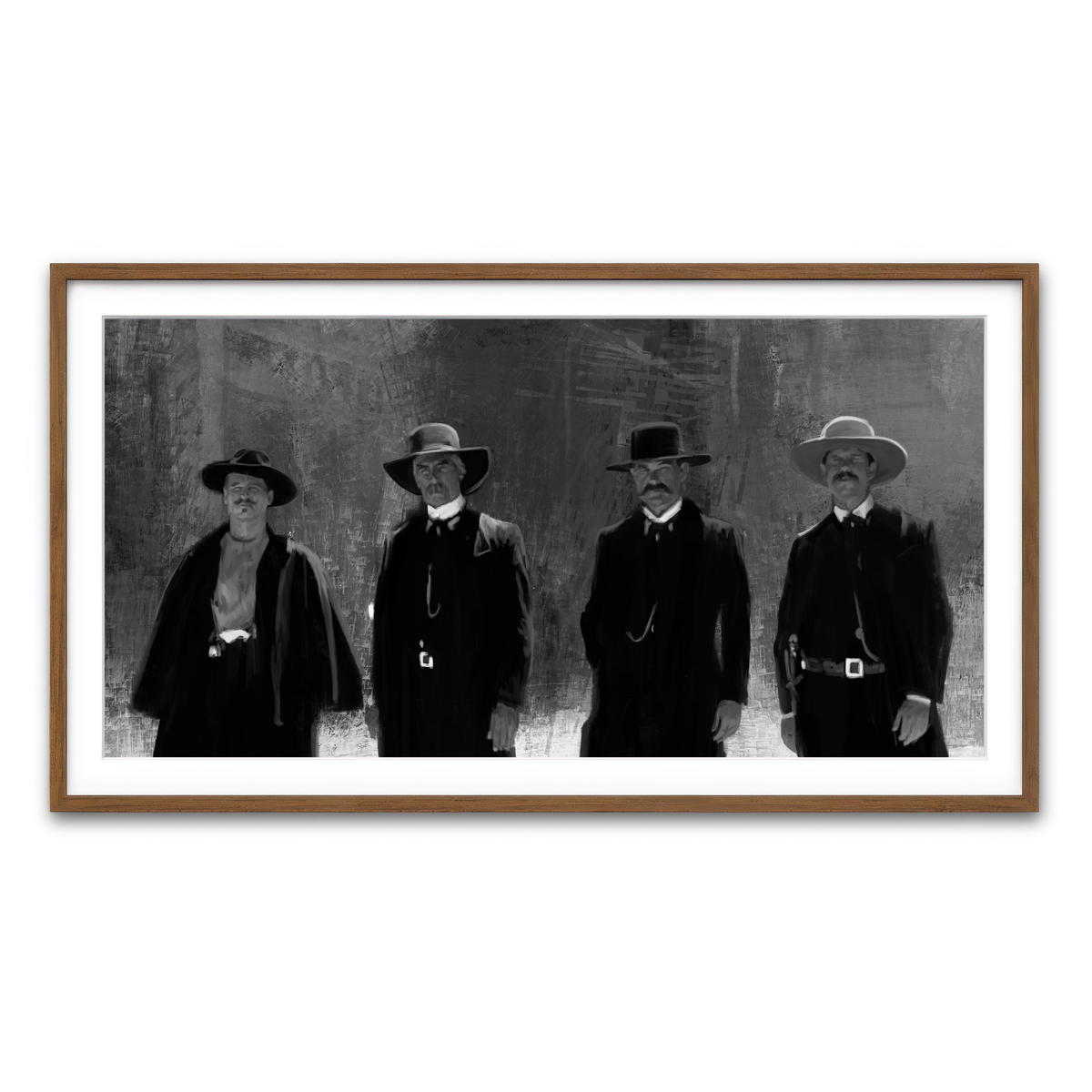 Framed Print 2x1 Walnut