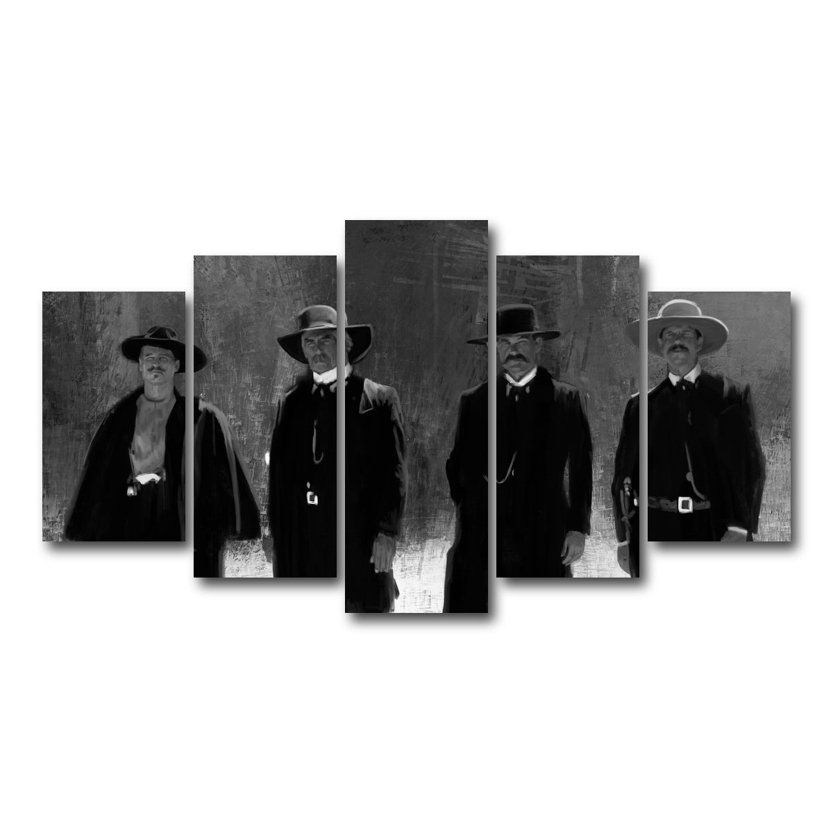 AUTO-MOCKUP WHITE | Tombstone Outlaws | 5 Piece | Gallery Wrap Canvas | group=5_normal