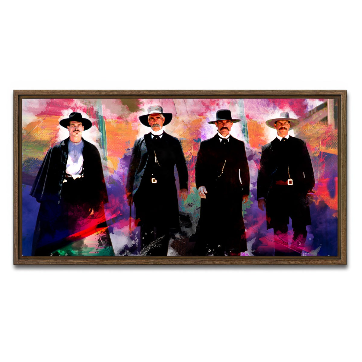 AUTO-MOCKUP WHITE | Tombstone Pastel | 1 Piece | Walnut Framed Canvas | group=2x1