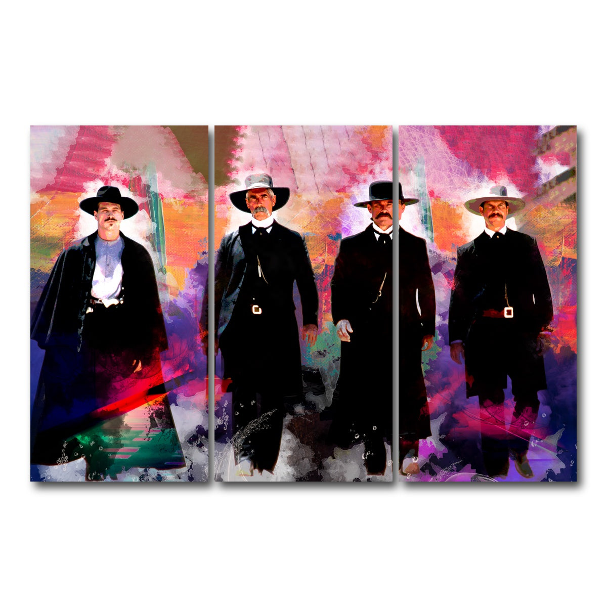 AUTO-MOCKUP WHITE | Tombstone Pastel | 3 Piece | Gallery Wrap Canvas | group=12x24