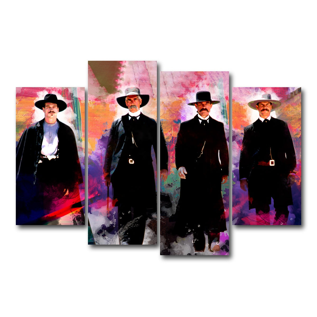 AUTO-MOCKUP WHITE | Tombstone Pastel | 4 Piece | Gallery Wrap Canvas | group=4_short