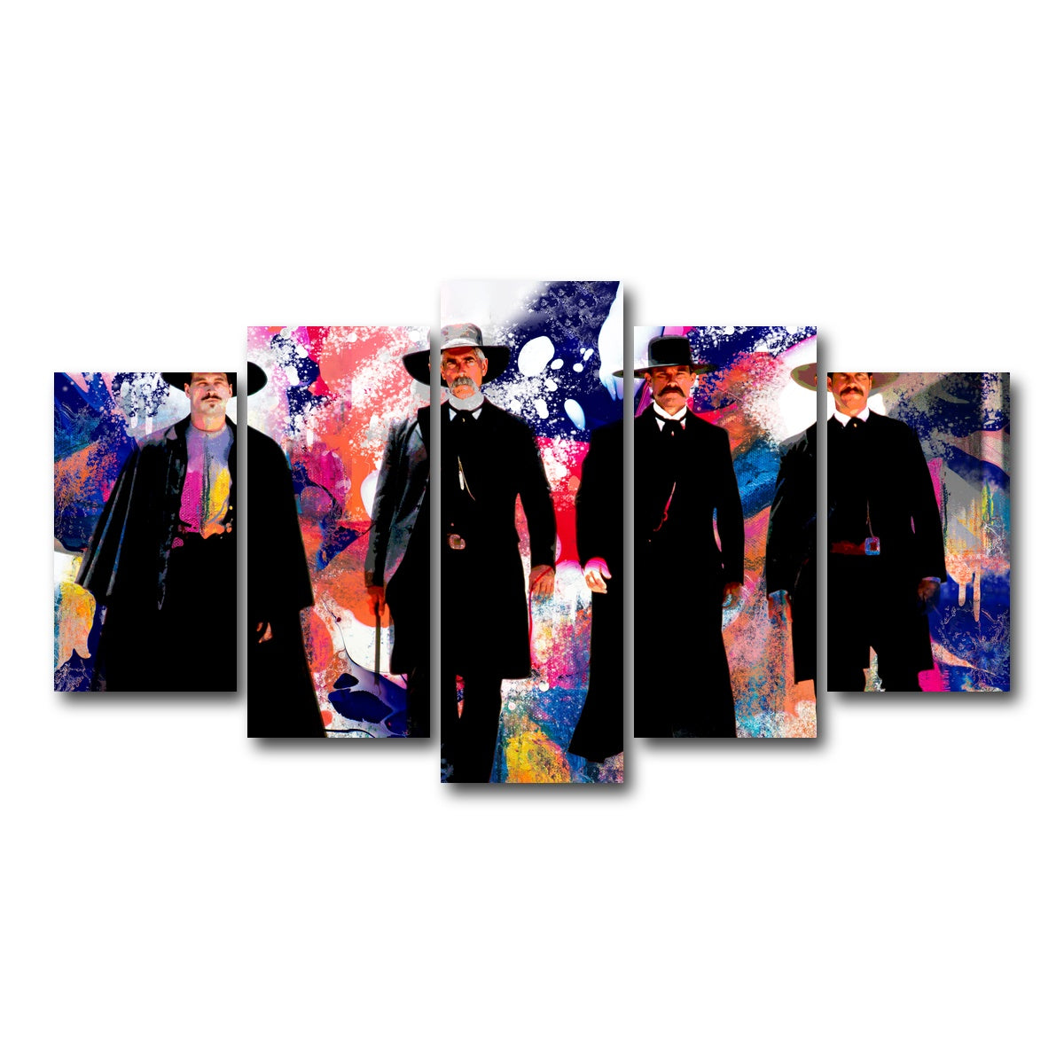 AUTO-MOCKUP WHITE | Tombstone Retro | 5 Piece | Gallery Wrap Canvas | group=5_normal