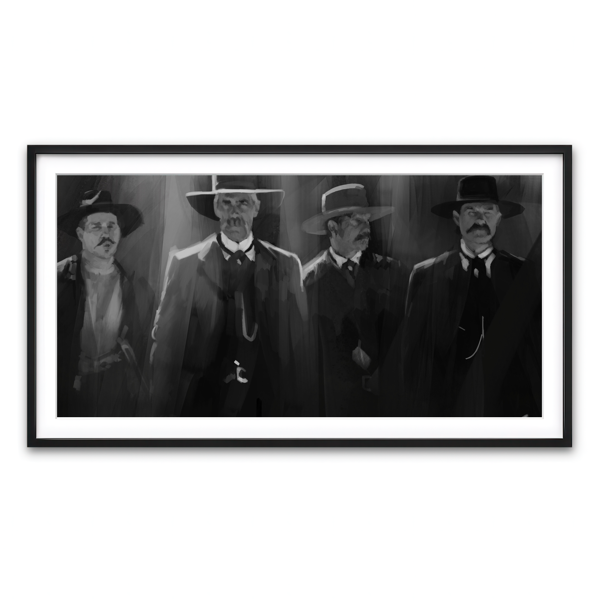 Framed Print 2x1 Black