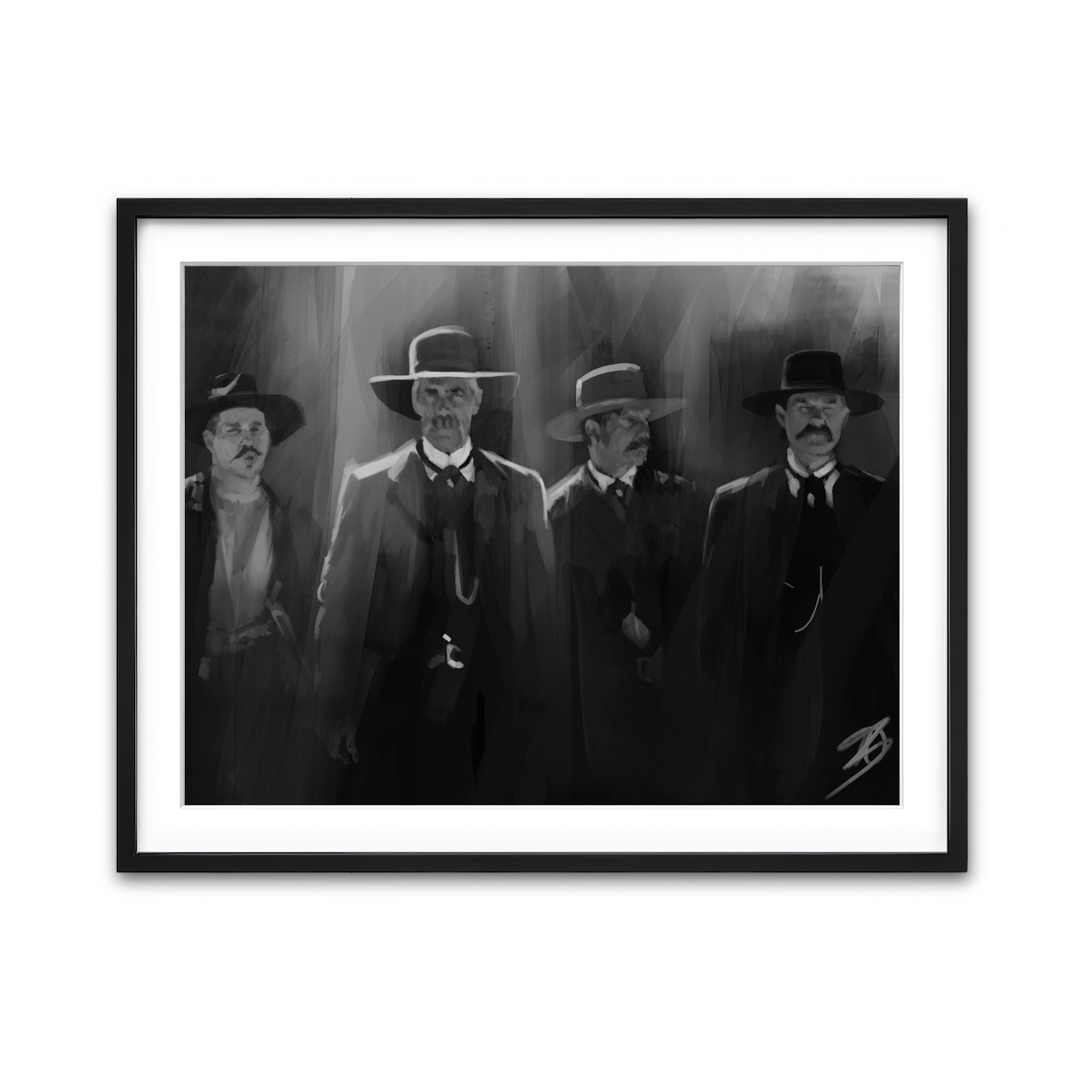 Framed Print 4x3 Black