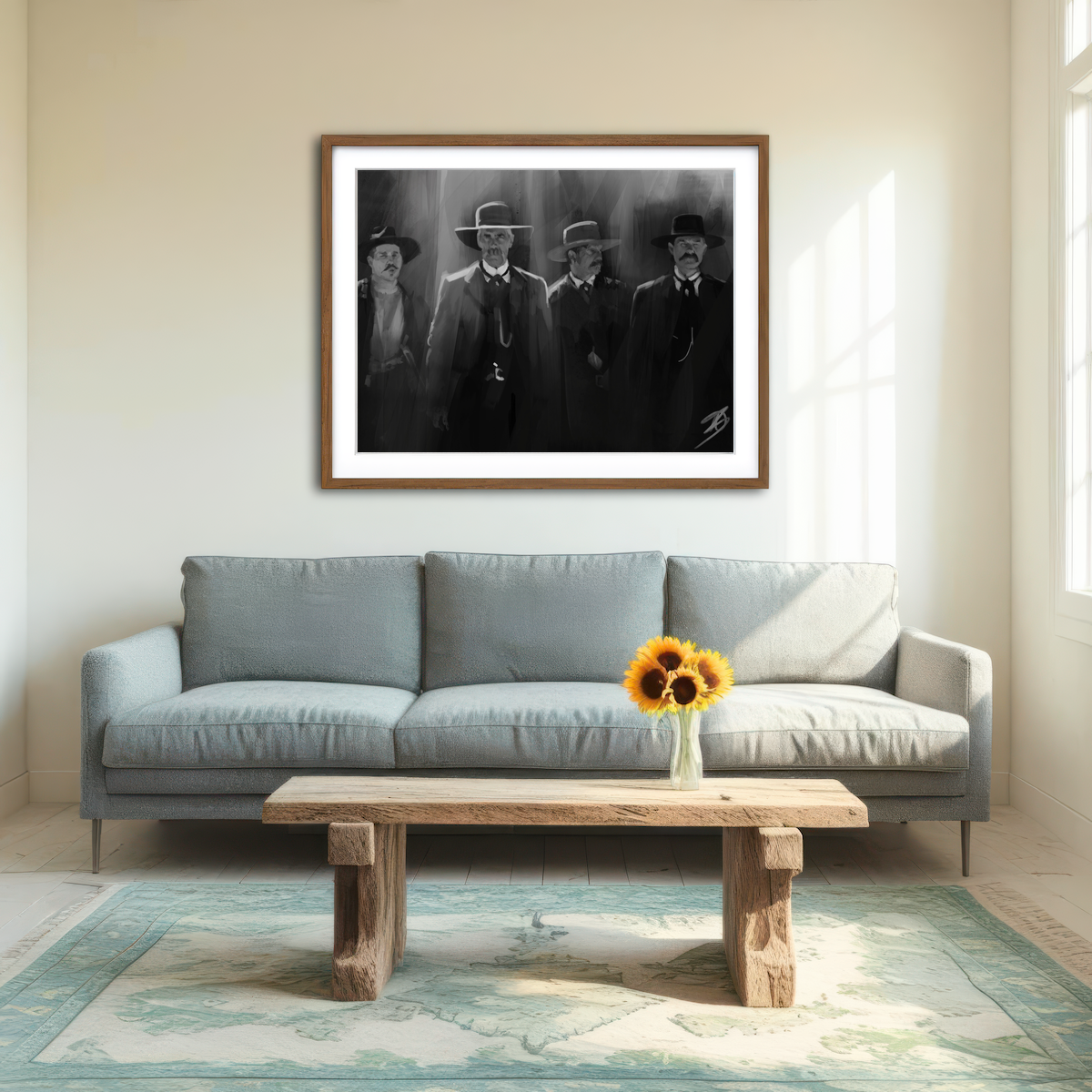 AUTO-MOCKUP ROOM | Tombstone Lineup Wall Art