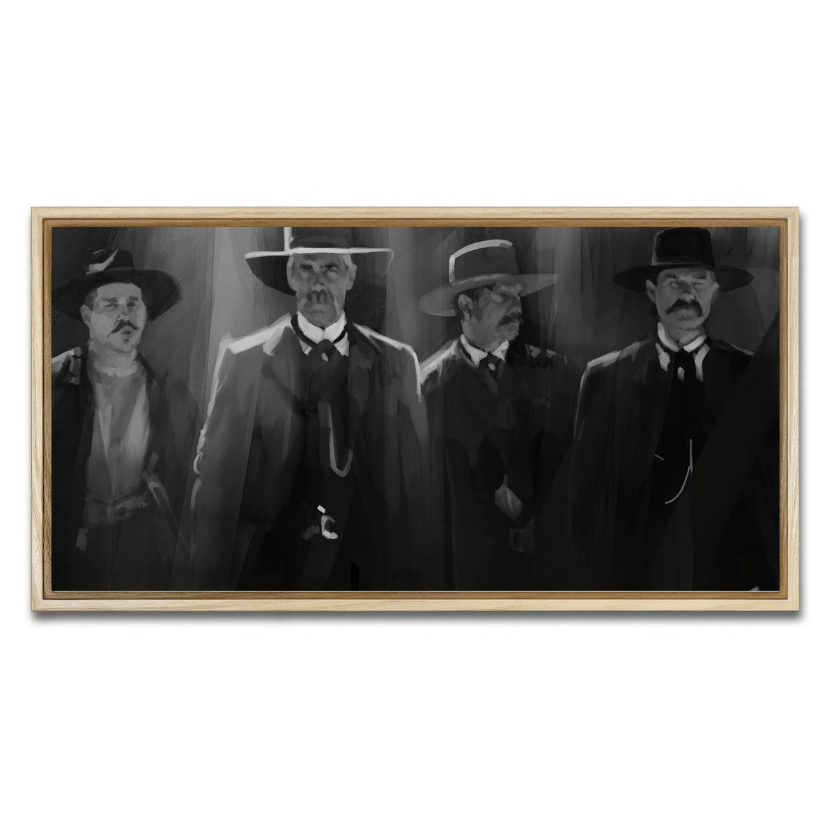 AUTO-MOCKUP WHITE | Tombstone lineup | 1 Piece | Natural Framed Canvas | group=2x1