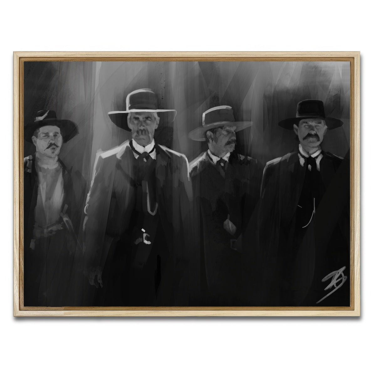 AUTO-MOCKUP WHITE | Tombstone lineup | 1 Piece | Natural Framed Canvas | group=4x3