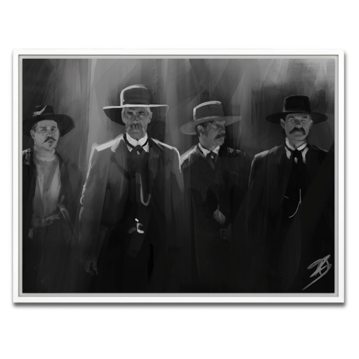 AUTO-MOCKUP WHITE | Tombstone lineup | 1 Piece | White Framed Canvas | group=4x3
