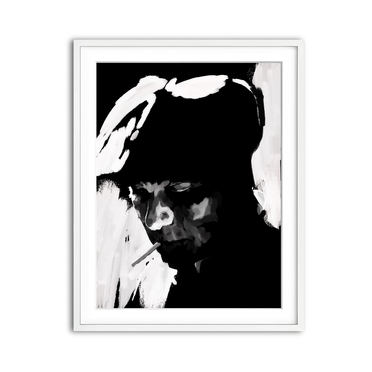 Framed Print 3x4 White