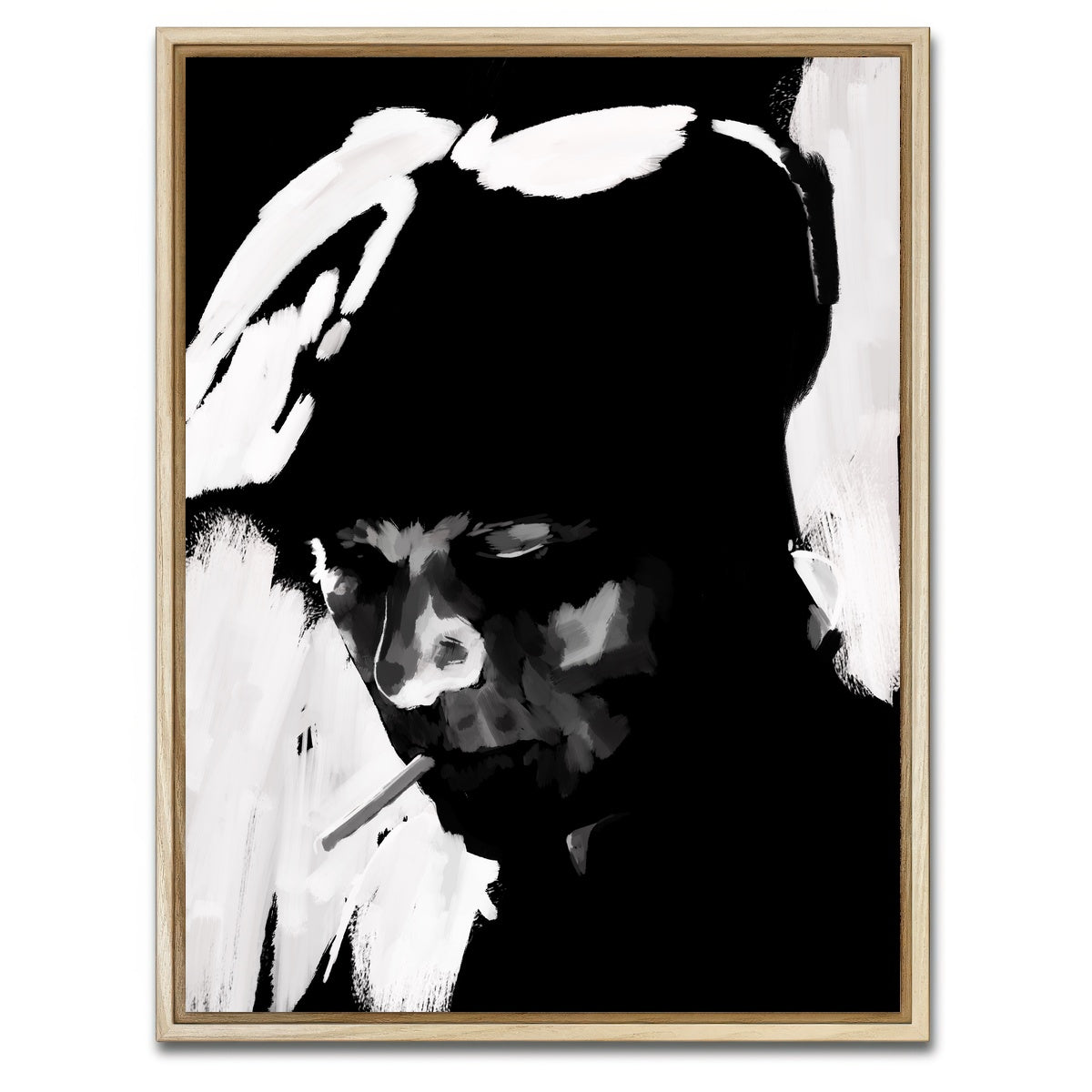 AUTO-MOCKUP WHITE | Tommy Portrait | 1 Piece | Natural Framed Canvas | group=3x4