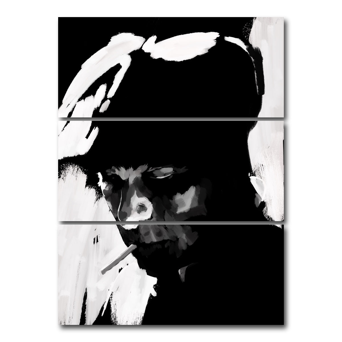 AUTO-MOCKUP WHITE | Tommy Portrait | 3 Piece | Gallery Wrap Canvas | group=8x18_stacked