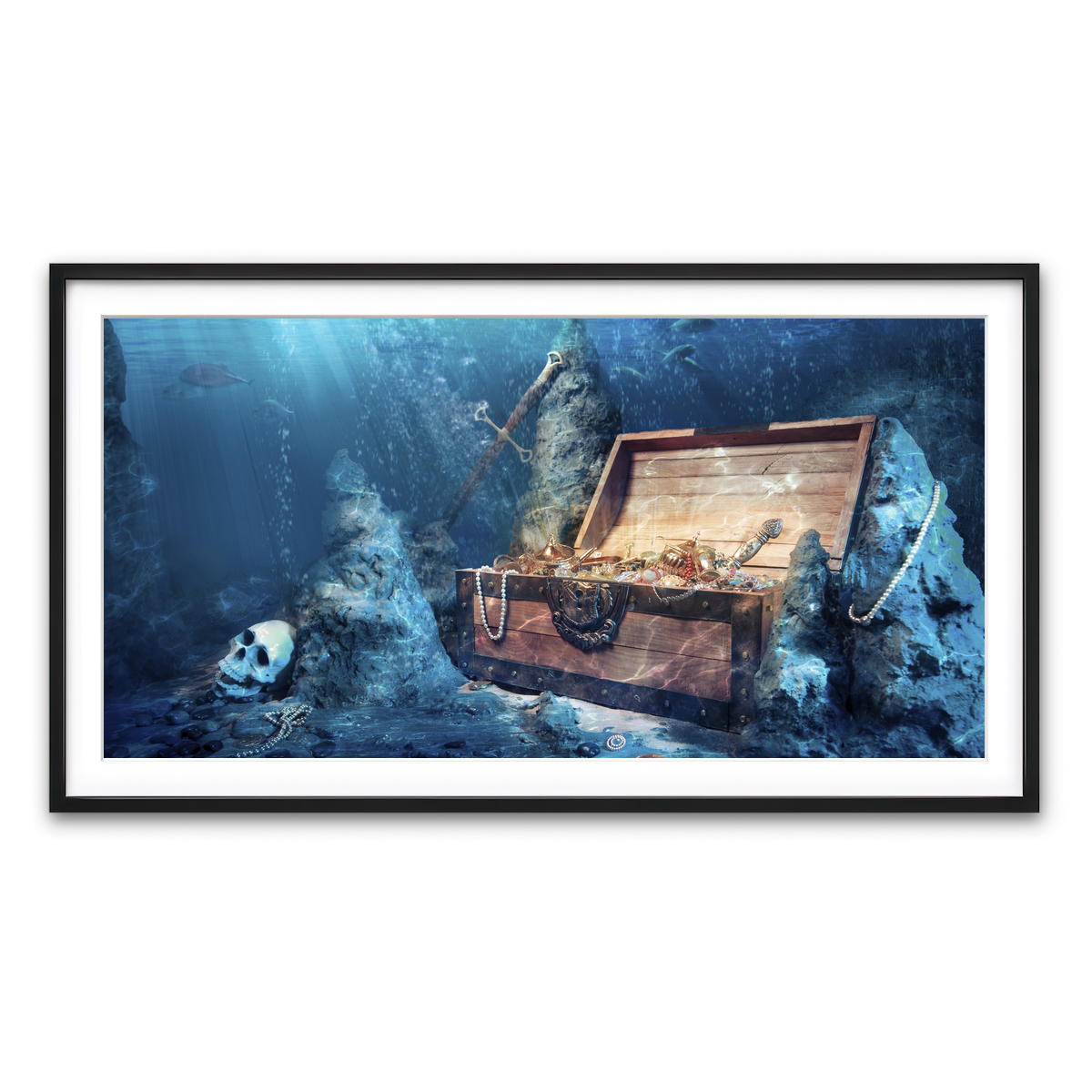 Framed Print 2x1 Black