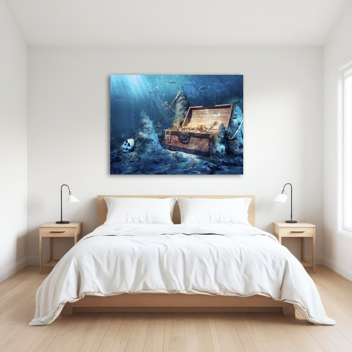 AUTO-MOCKUP ROOM | Treasure Chest Underwater