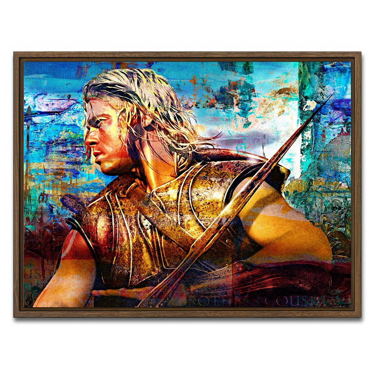 AUTO-MOCKUP WHITE | Troy | 1 Piece | Walnut Framed Canvas | group=4x3