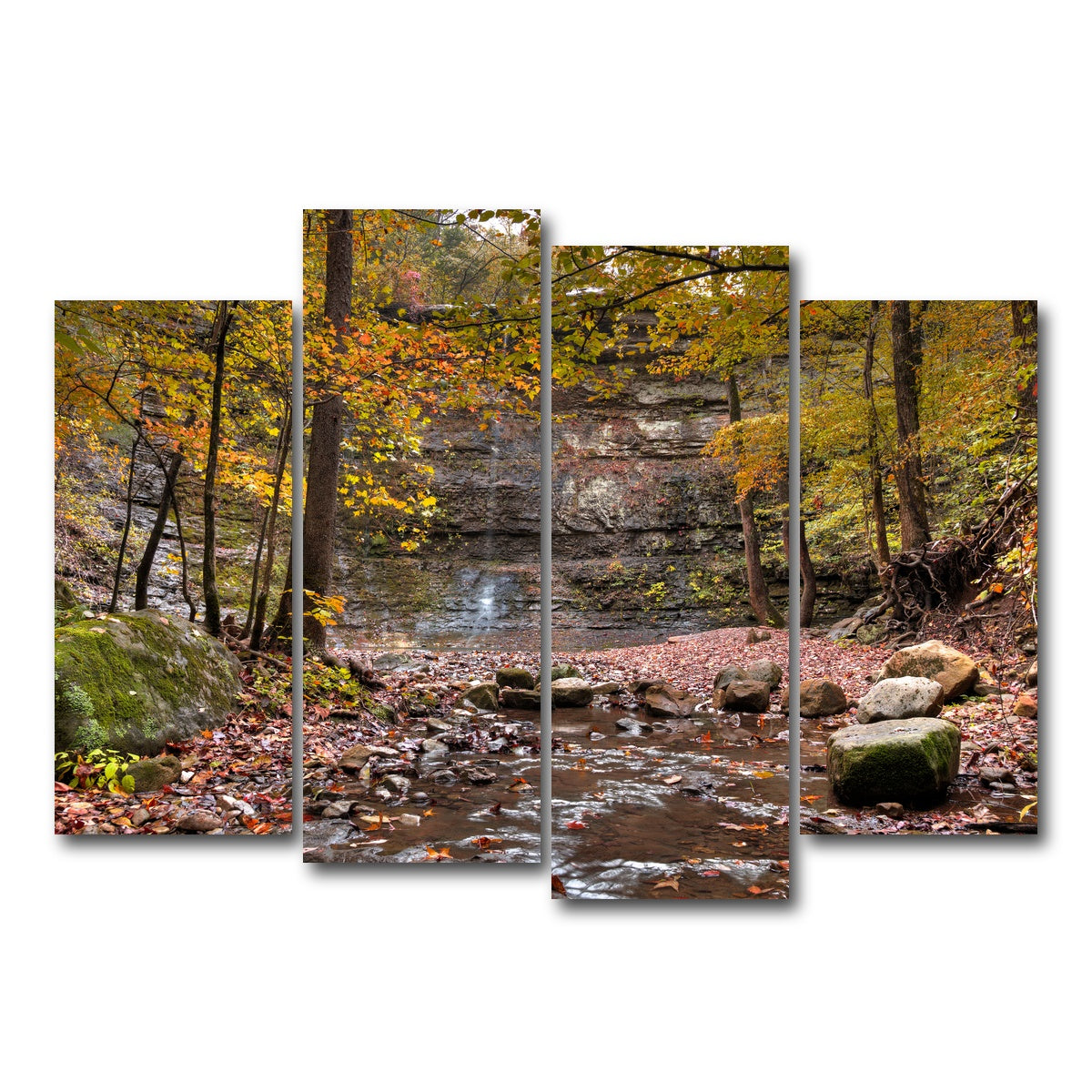 AUTO-MOCKUP WHITE | Twin Falls Autumn | 4 Piece | Gallery Wrap Canvas | group=4_normal