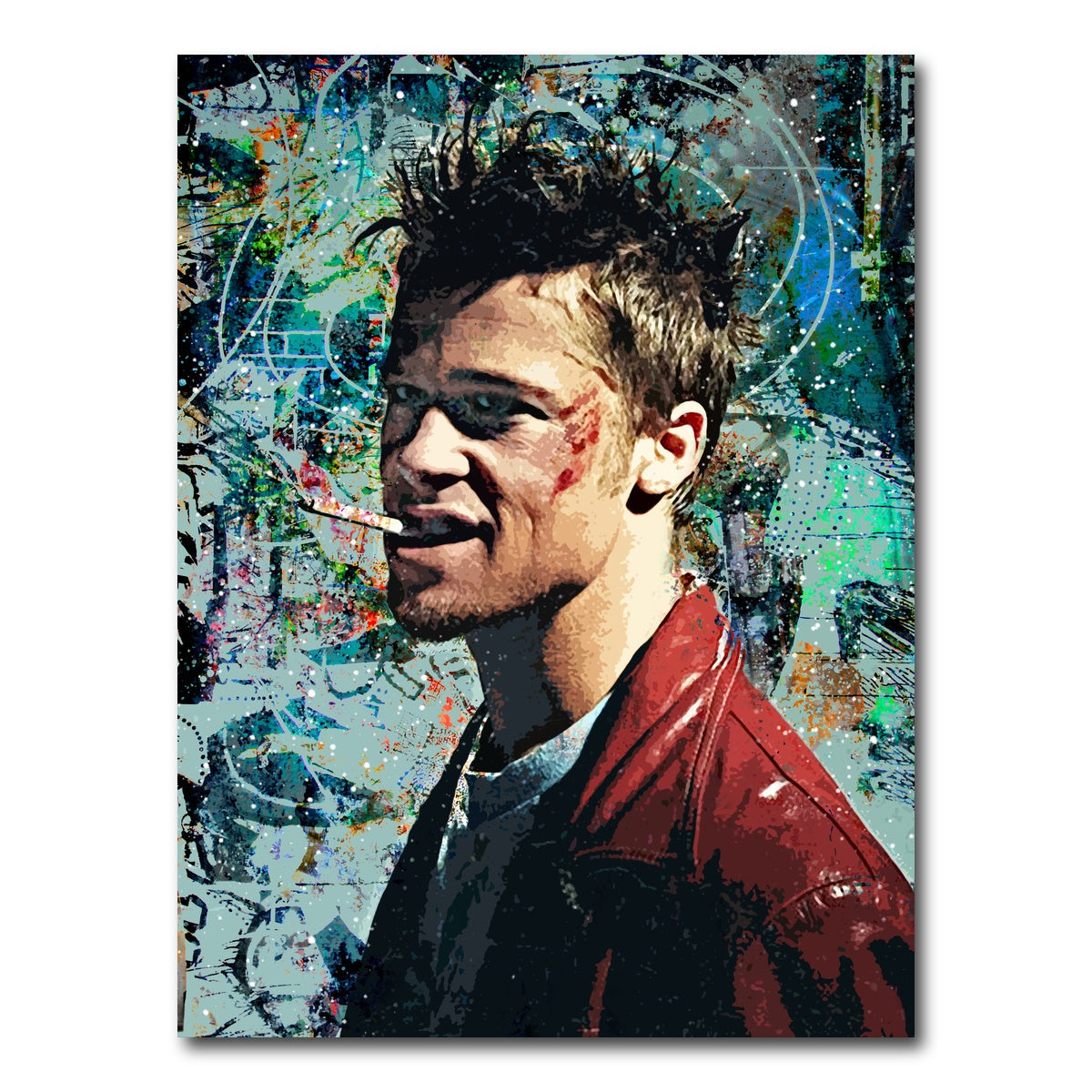 Tyler Durden Graffiti Wall Art