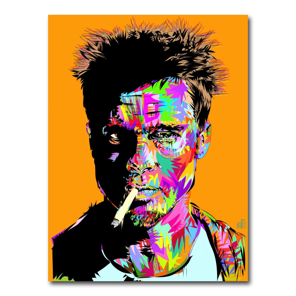 AUTO-MOCKUP WHITE | Tyler Durden | 1 Piece | Gallery Wrap Canvas | group=3x4
