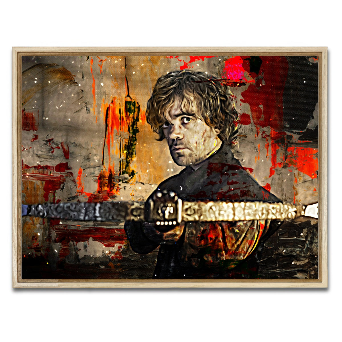 AUTO-MOCKUP WHITE | Tyrion Lannister | 1 Piece | Natural Framed Canvas | group=4x3