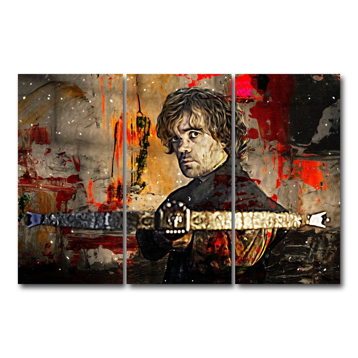 AUTO-MOCKUP WHITE | Tyrion Lannister | 3 Piece | Gallery Wrap Canvas | group=12x24