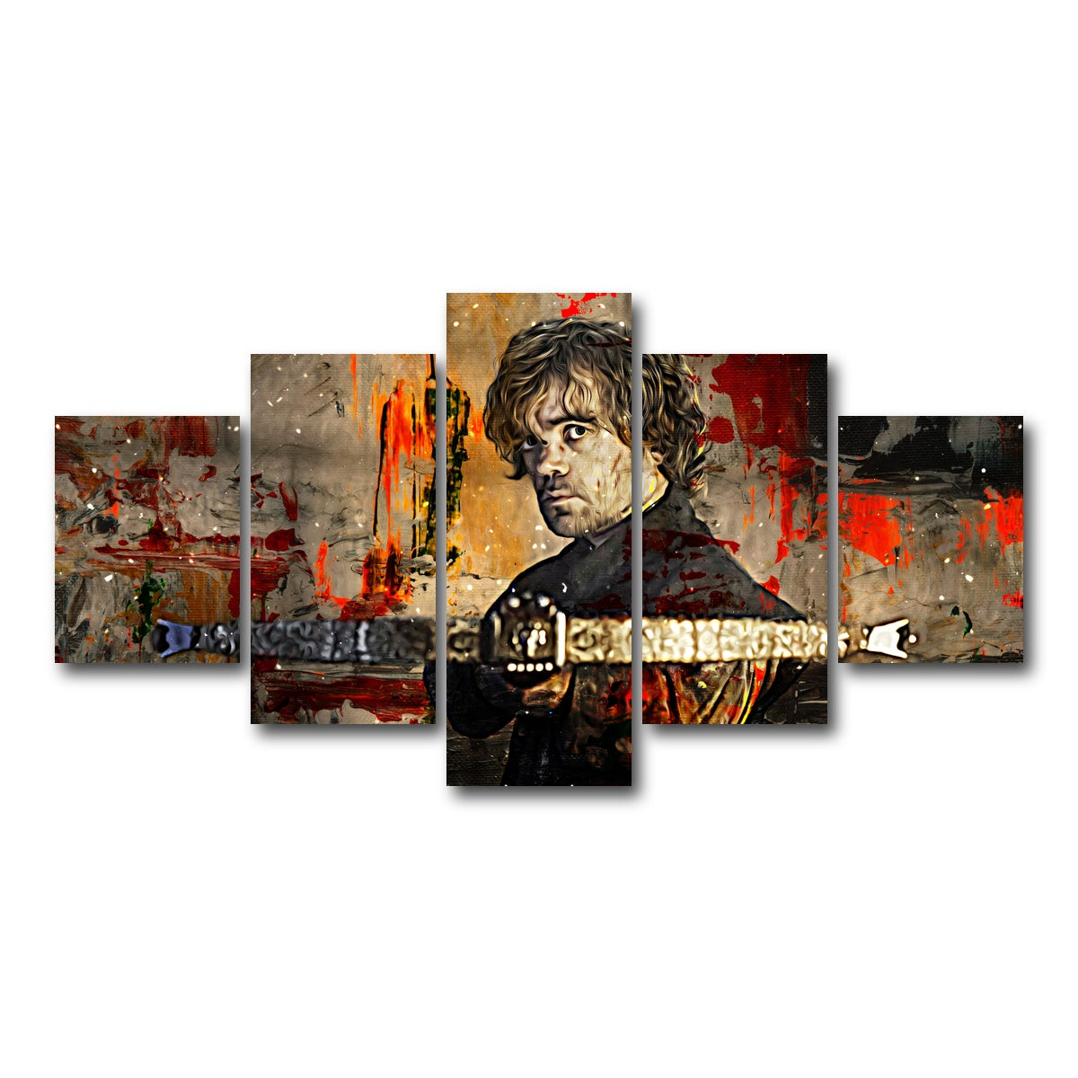 AUTO-MOCKUP WHITE | Tyrion Lannister | 5 Piece | Gallery Wrap Canvas | group=5_short