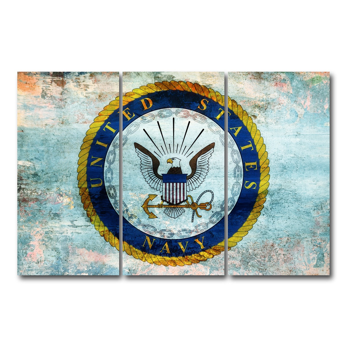 AUTO-MOCKUP WHITE | US Navy | 3 Piece | Gallery Wrap Canvas | group=12x24
