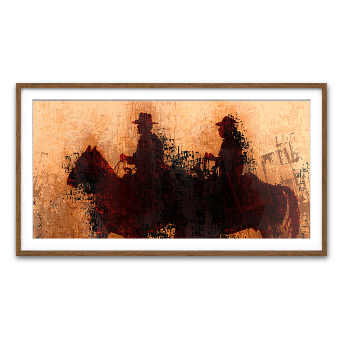 Framed Print 2x1 Walnut