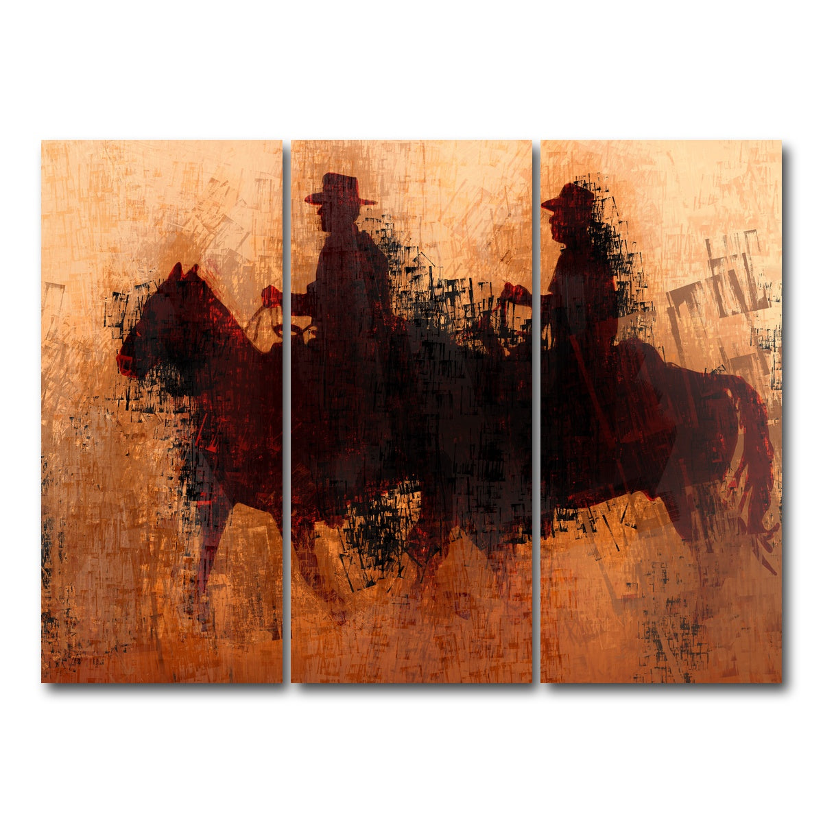 AUTO-MOCKUP WHITE | Unforgiven Riders | 3 Piece | Gallery Wrap Canvas | group=8x18