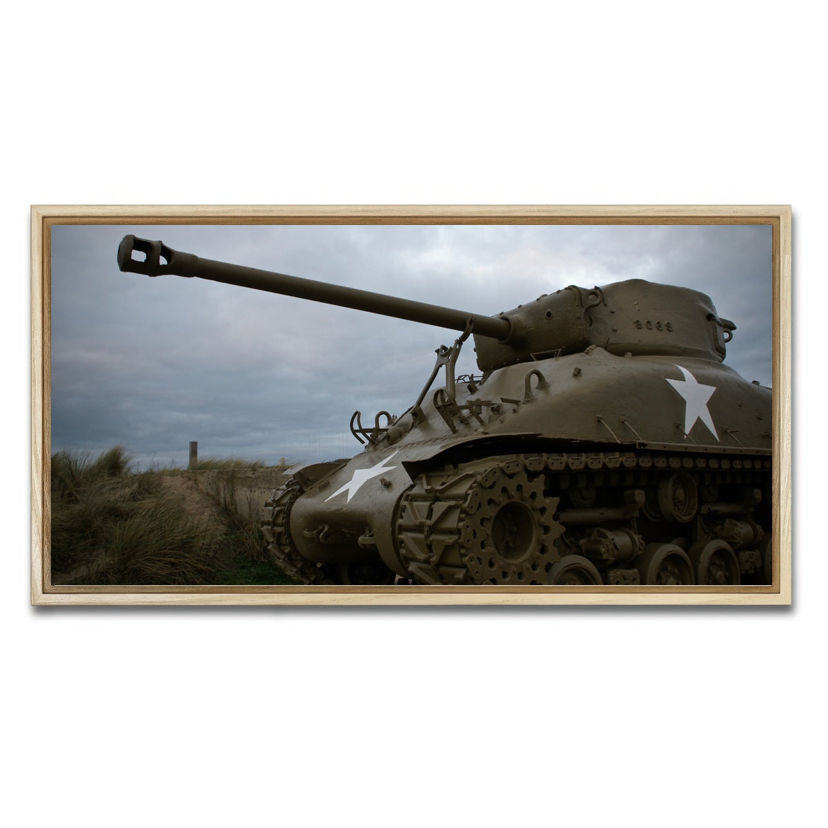 AUTO-MOCKUP WHITE | Utah Beach | 1 Piece | Natural Framed Canvas | group=2x1