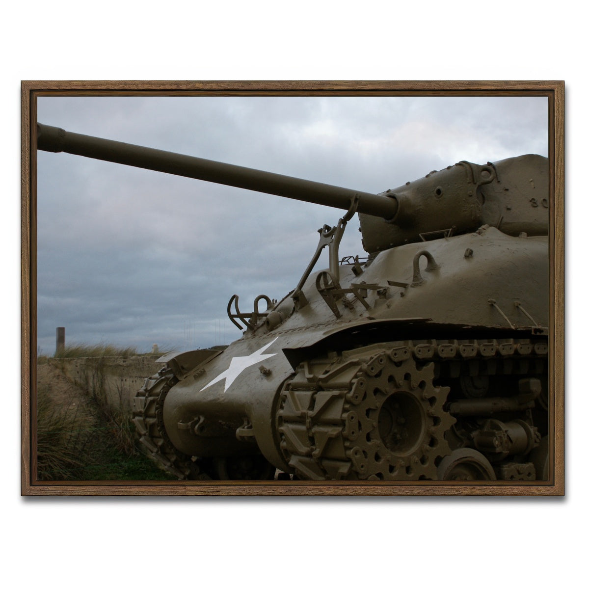 AUTO-MOCKUP WHITE | Utah Beach | 1 Piece | Walnut Framed Canvas | group=4x3