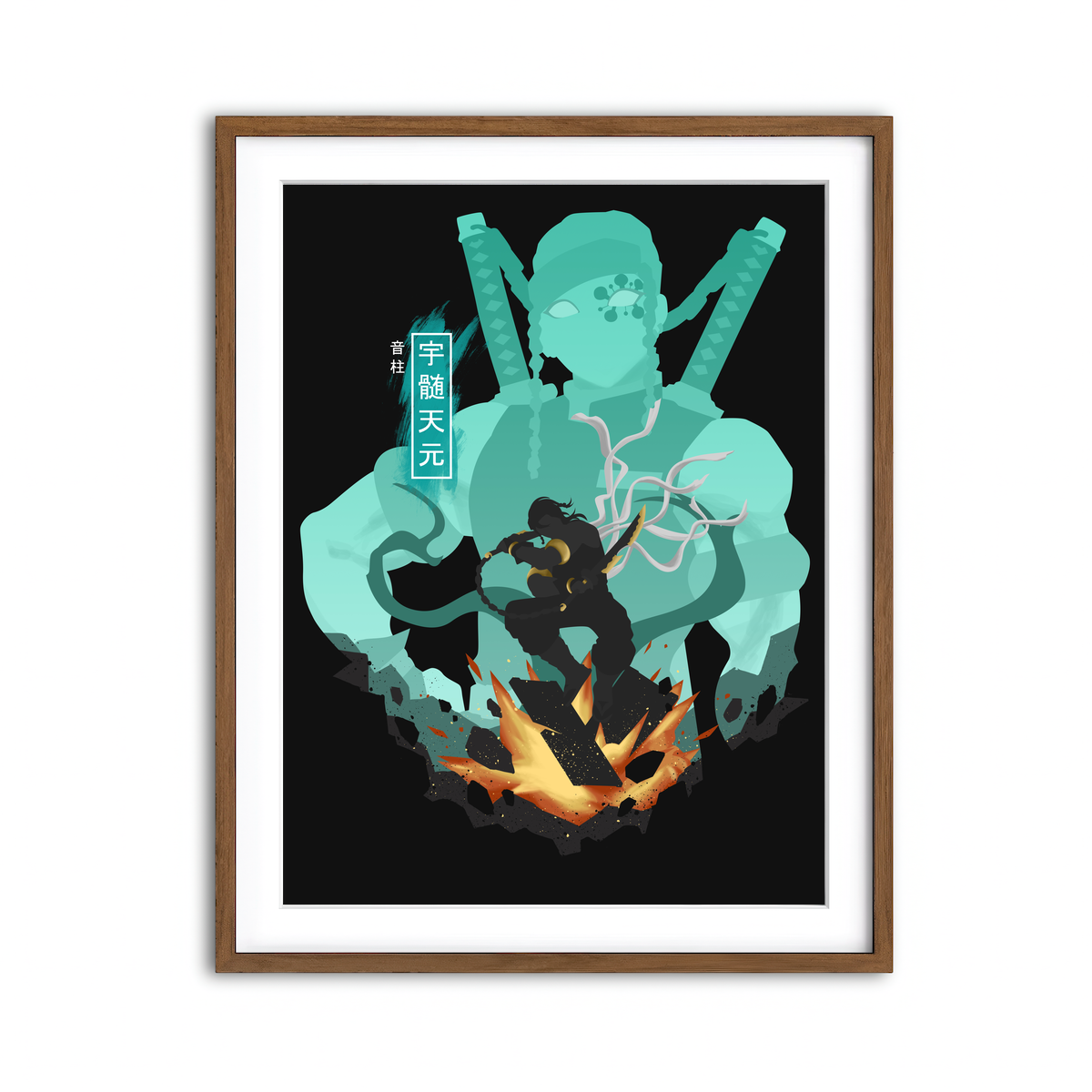 Framed Print 3x4 Walnut