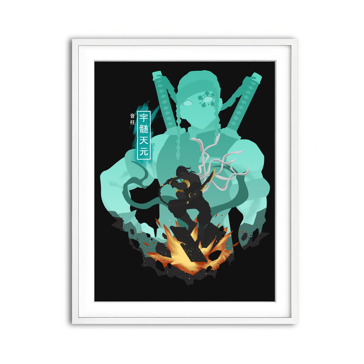 Framed Print 3x4 White