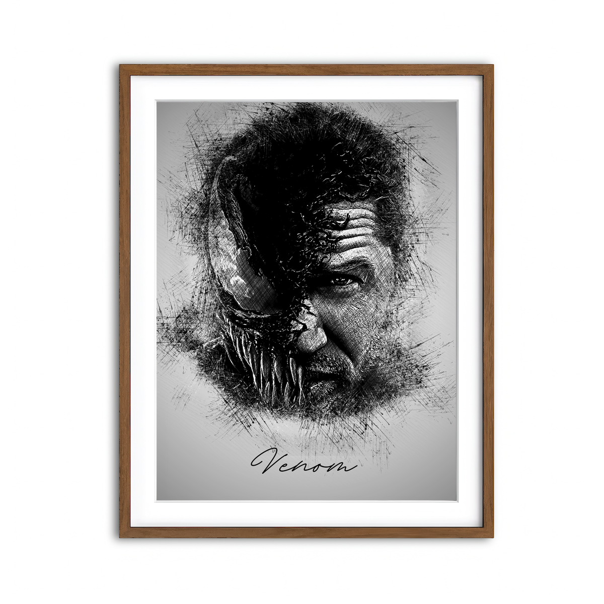 Framed Print 3x4 Walnut
