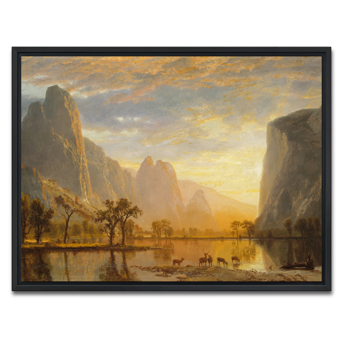 AUTO-MOCKUP WHITE | Valley of the Yosemite | 1 Piece | Black Framed Canvas | group=4x3