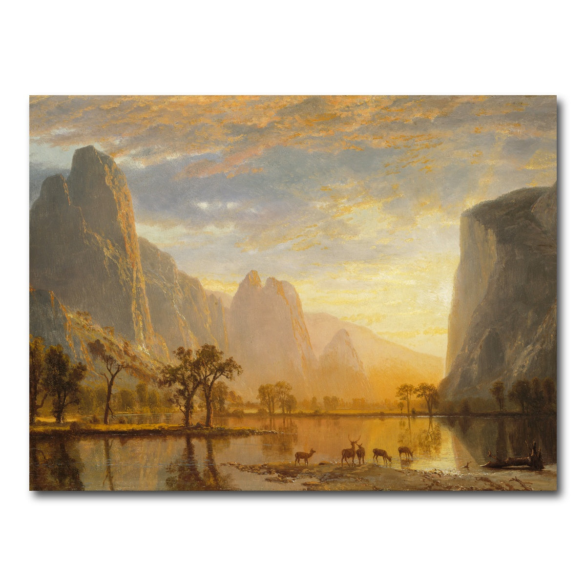 AUTO-MOCKUP WHITE | Valley of the Yosemite | 1 Piece | Gallery Wrap Canvas | group=4x3