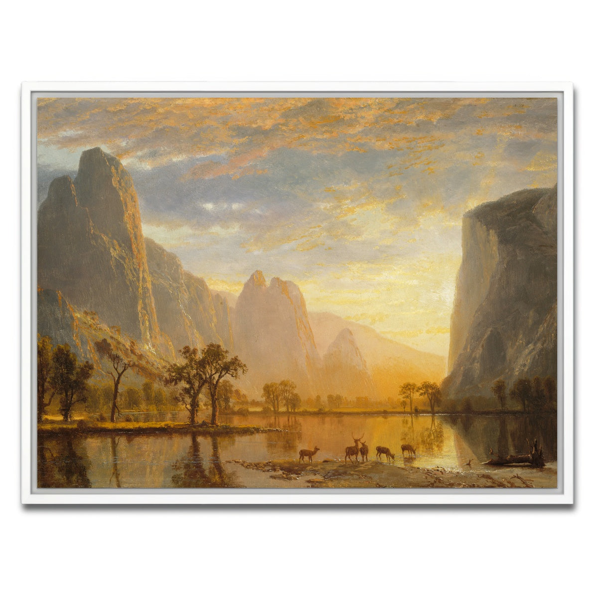 AUTO-MOCKUP WHITE | Valley of the Yosemite | 1 Piece | White Framed Canvas | group=4x3