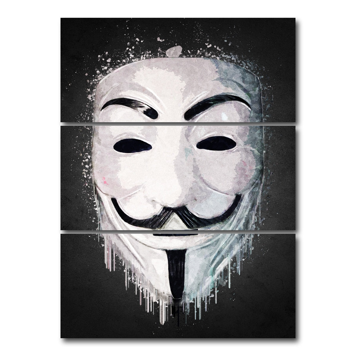 AUTO-MOCKUP WHITE | Vendetta Portrait | 3 Piece | Gallery Wrap Canvas | group=8x18_stacked