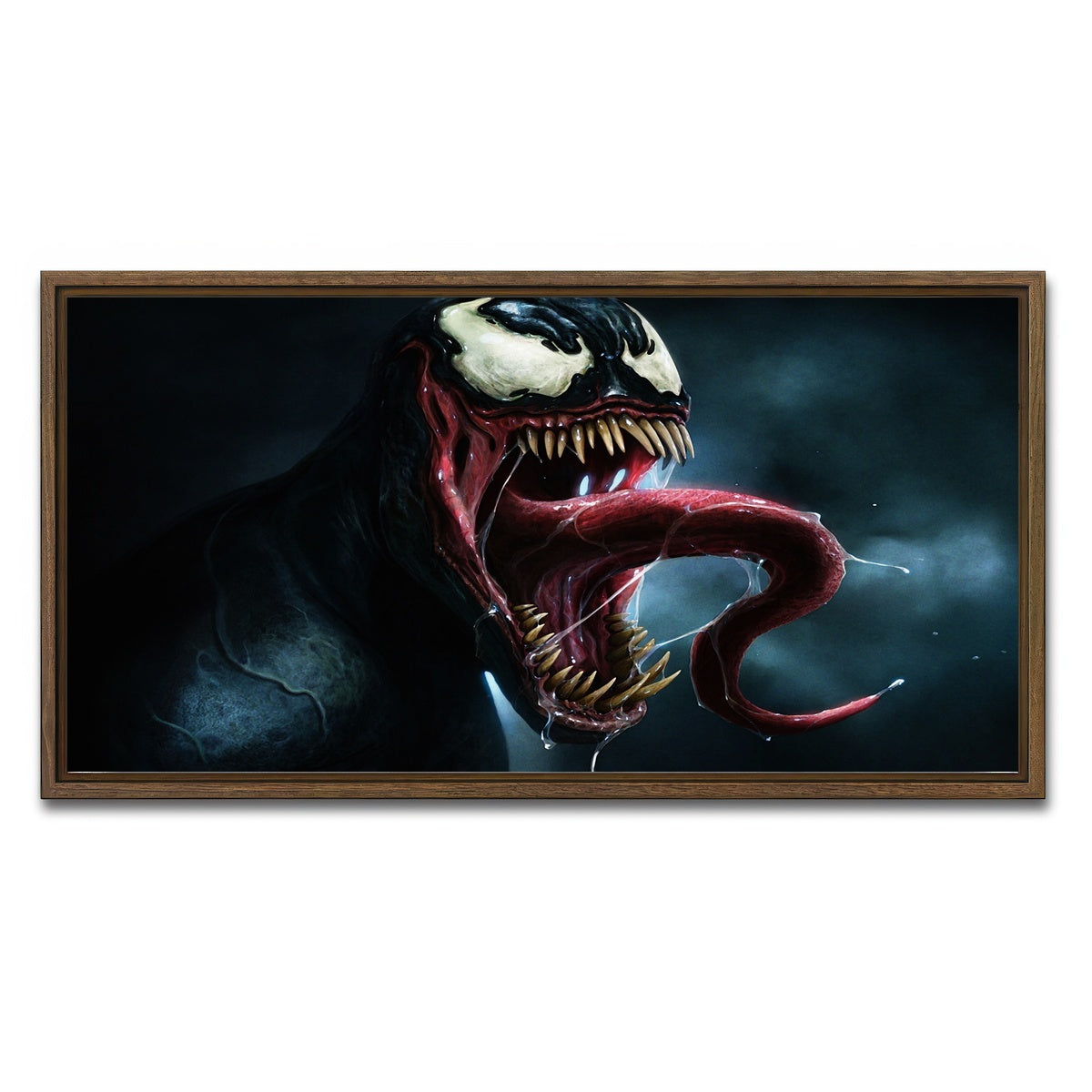 AUTO-MOCKUP WHITE | Venom | 1 Piece | Walnut Framed Canvas | group=2x1