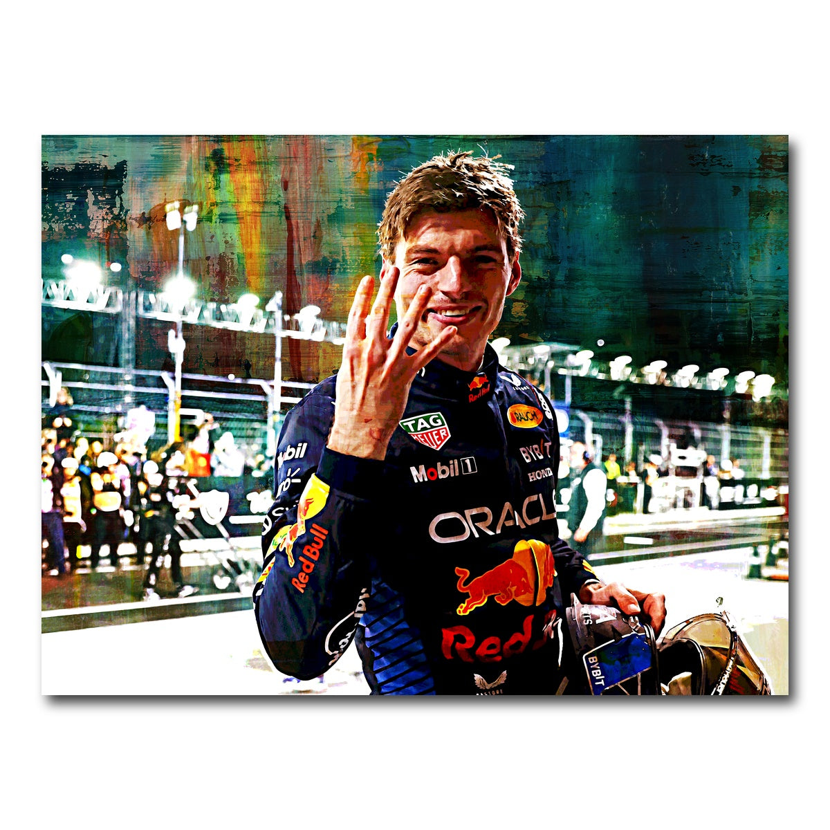 AUTO-MOCKUP WHITE | Verstappen | 1 Piece | Gallery Wrap Canvas | group=4x3