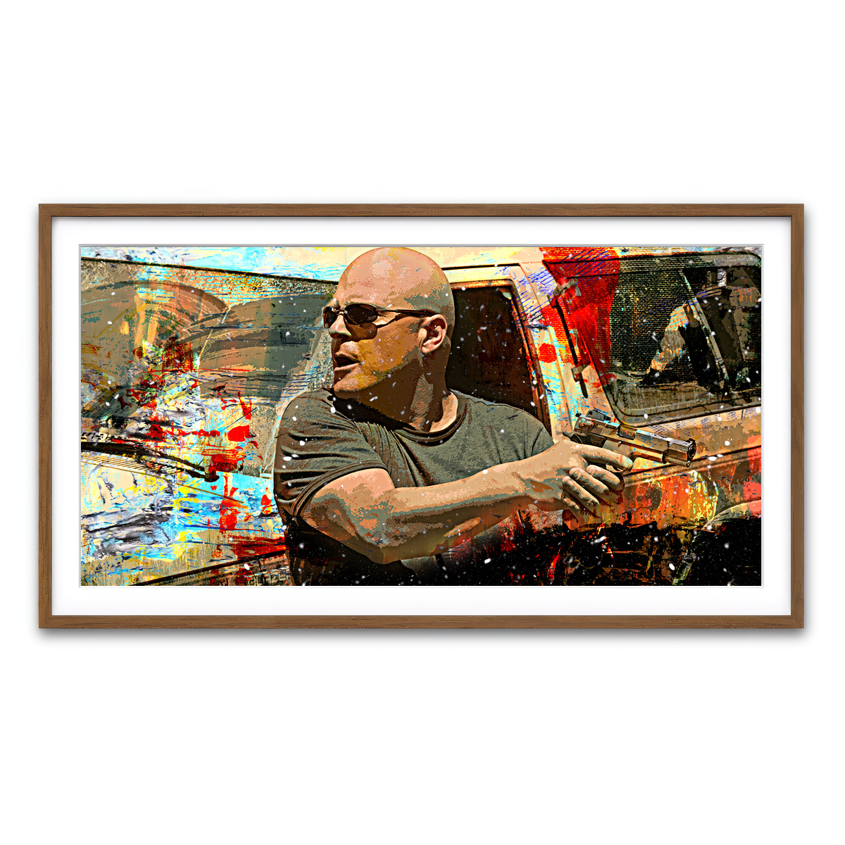 Framed Print 2x1 Walnut