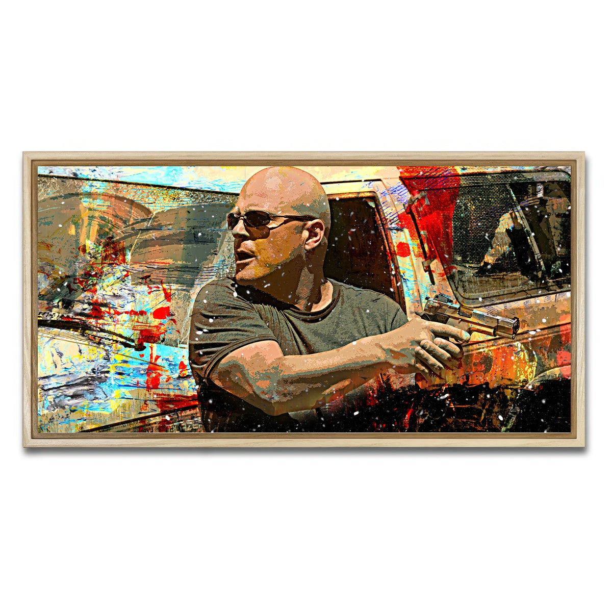 AUTO-MOCKUP WHITE | Vic Mackey | 1 Piece | Natural Framed Canvas | group=2x1