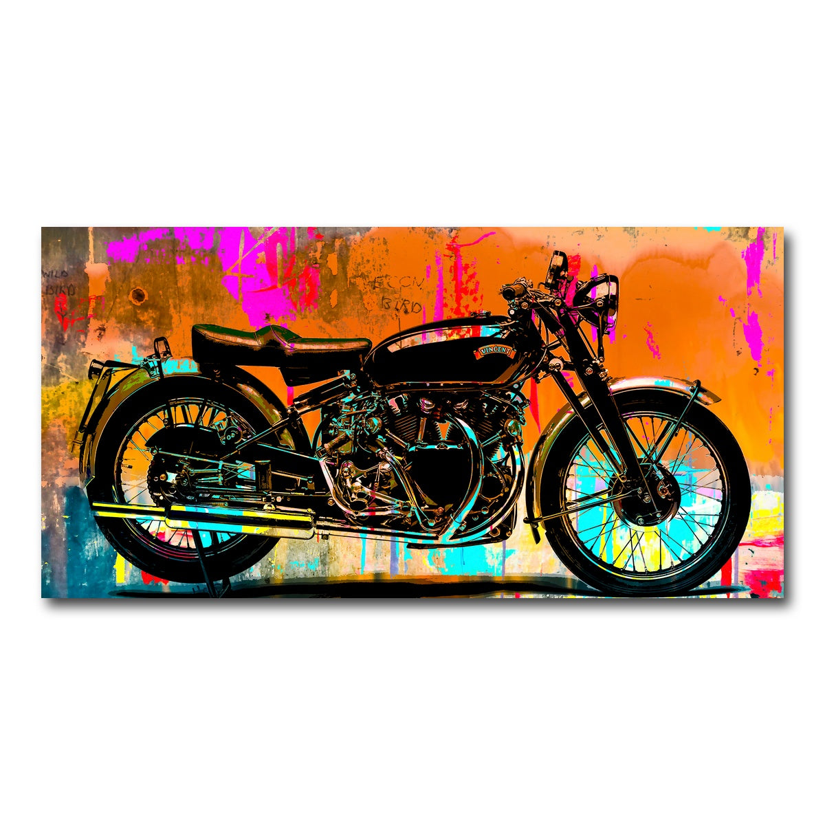 AUTO-MOCKUP WHITE | Vincent Black Shadow | 1 Piece | Gallery Wrap Canvas | group=2x1