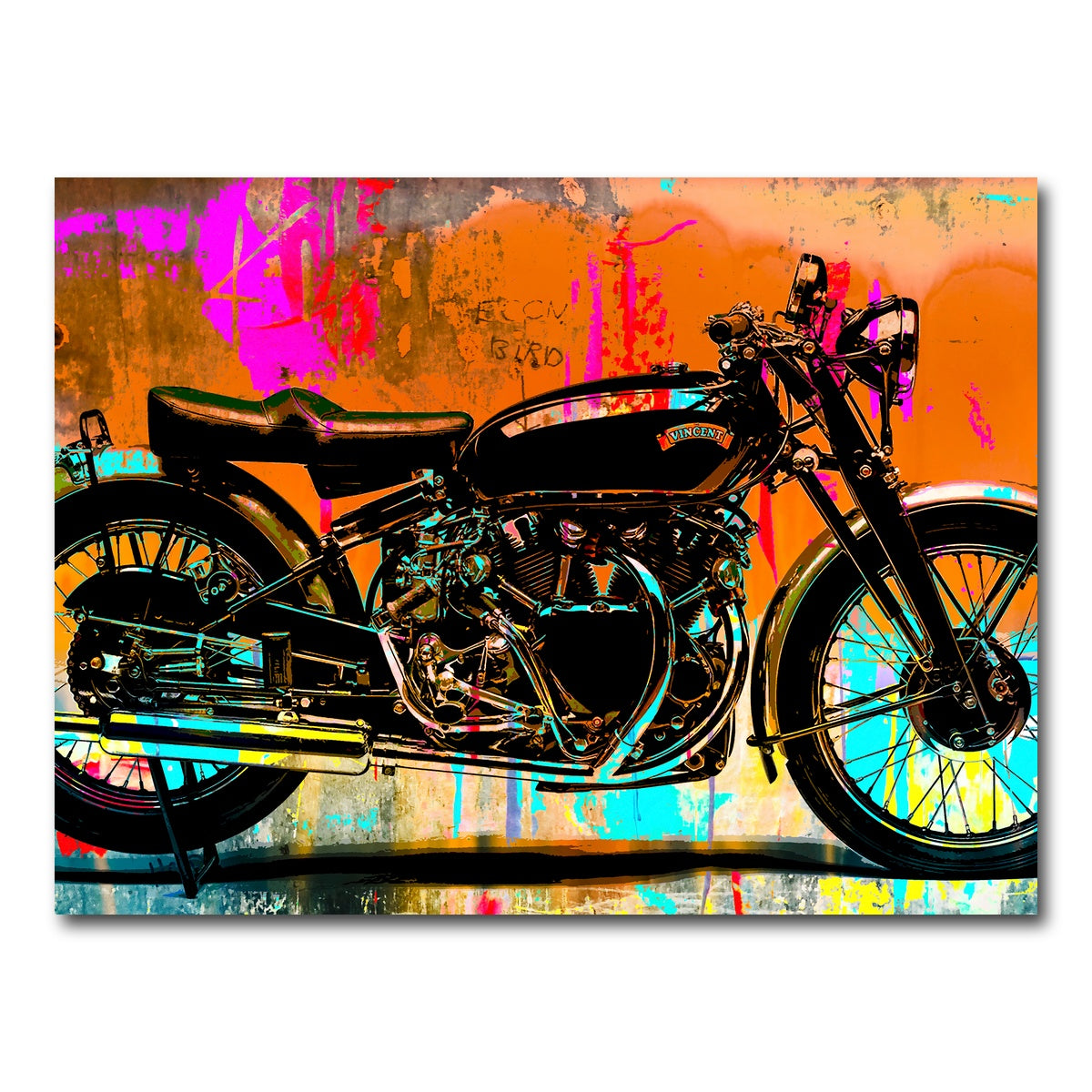 AUTO-MOCKUP WHITE | Vincent Black Shadow | 1 Piece | Gallery Wrap Canvas | group=4x3