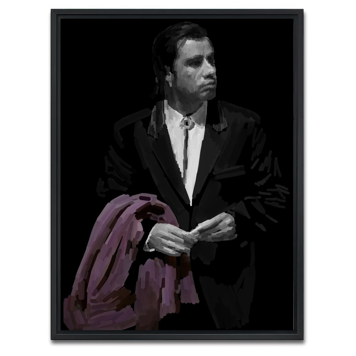 AUTO-MOCKUP WHITE | Vincent With Coat | 1 Piece | Black Framed Canvas | group=3x4