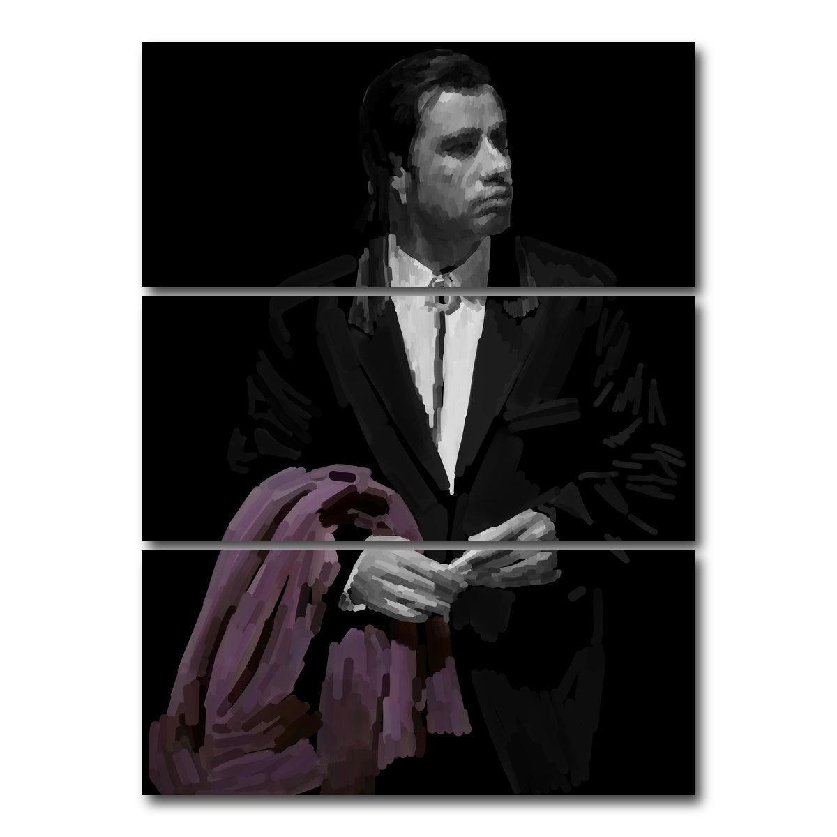 AUTO-MOCKUP WHITE | Vincent With Coat | 3 Piece | Gallery Wrap Canvas | group=8x18_stacked