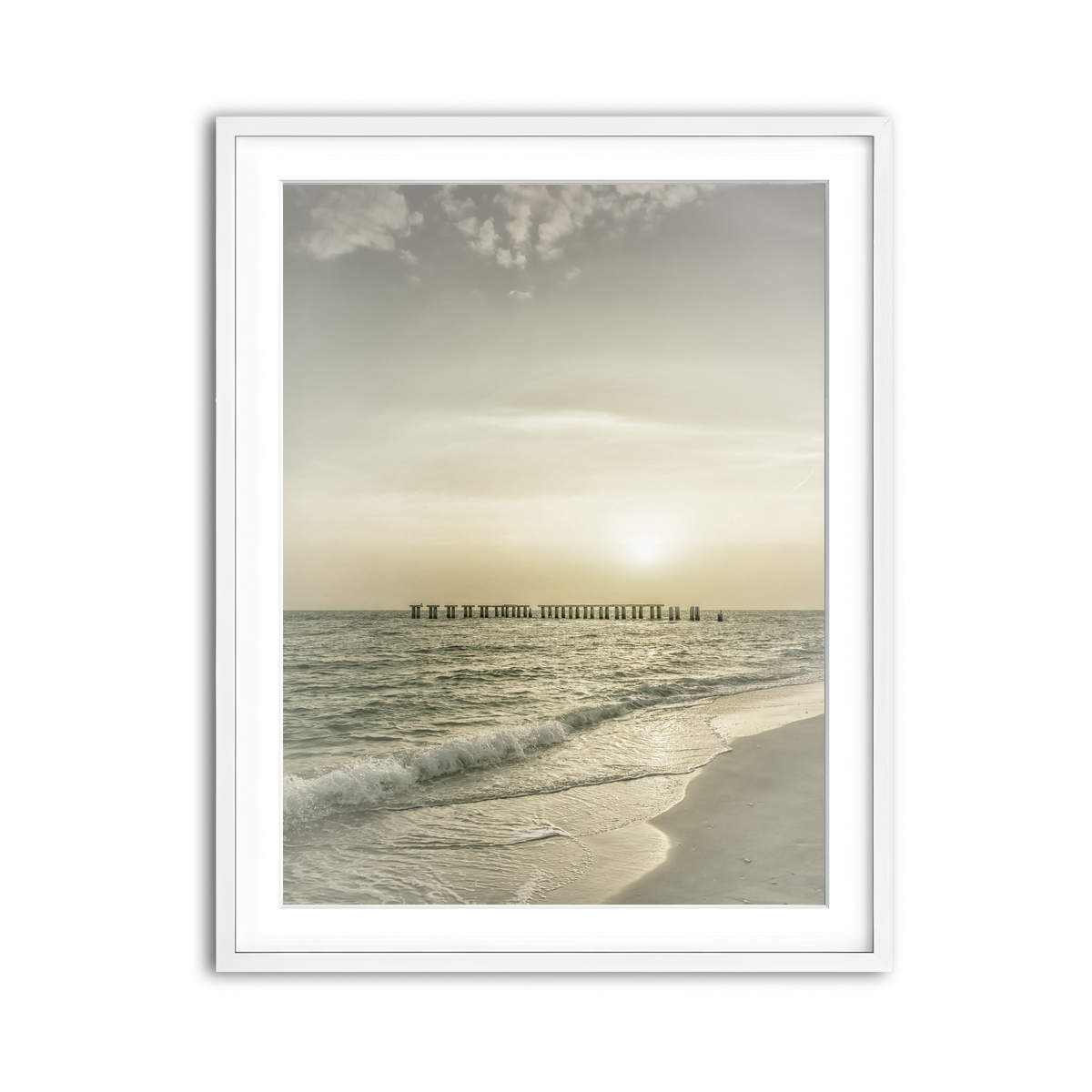 Framed Print 3x4 White